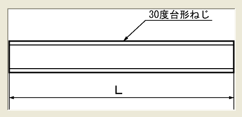 S45C台形ネジ NTR10 P=2左500L::ネジ・ボルト・ナットの通販::ネジスーパー